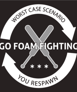 gorg shirt back image go foam fighting worst case scenario, you respawn
