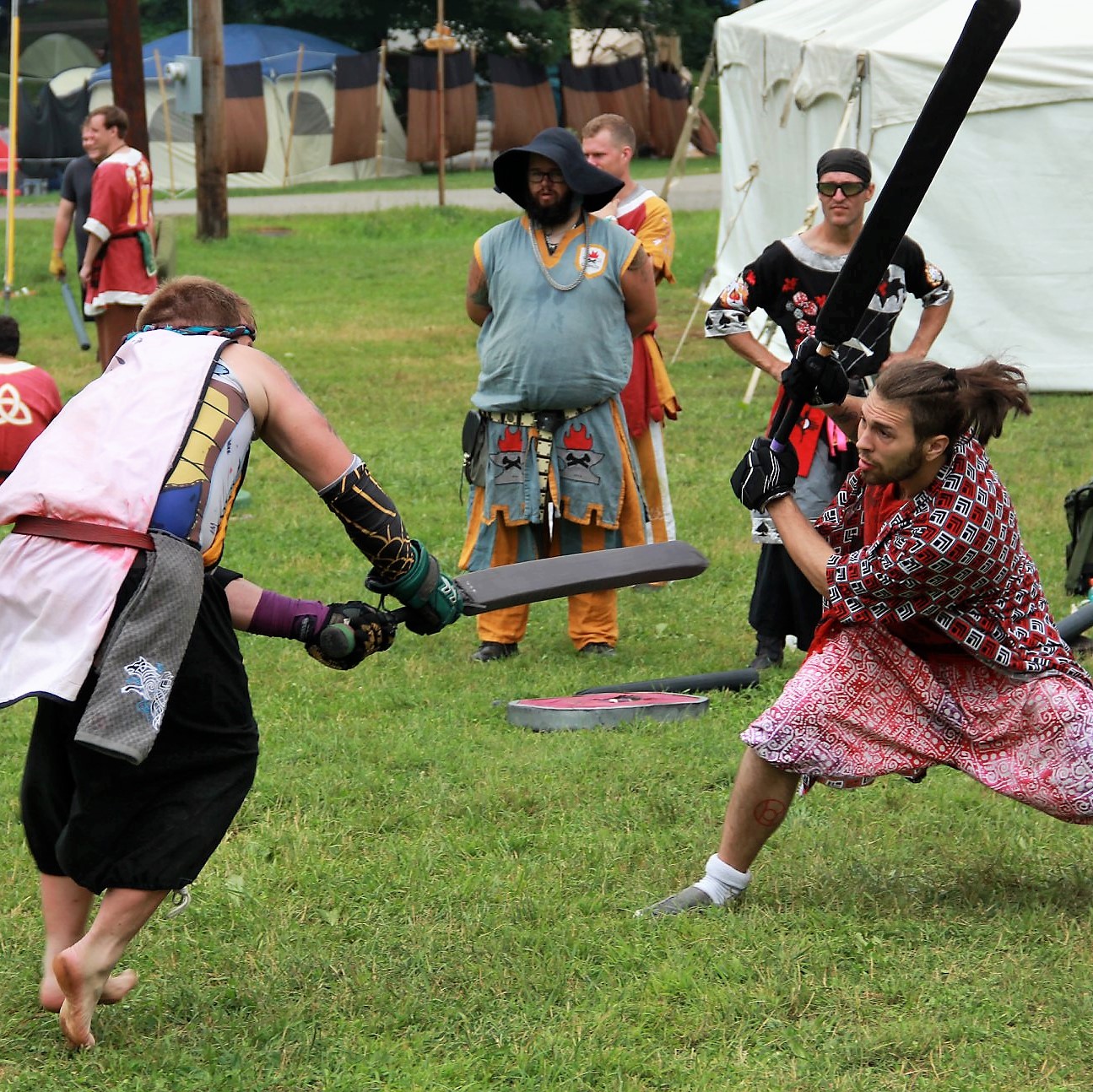 Nerds Swinging Sticks' In A Field — This Live-action Role