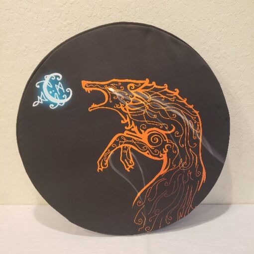 Printed shield cover wolf moon