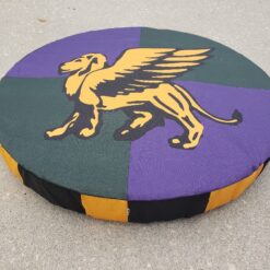 Printed shield cover yellow griffen purple quadrant