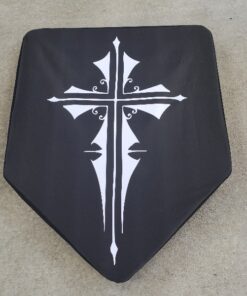 Printed shield cover white cross heater