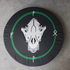 Printed shield cover skull runes