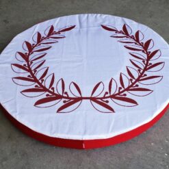 Printed shield cover greek laurel wreath