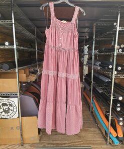 Mauve Pinkish Purple 100% Cotton Sleeveless Dress Size Medium