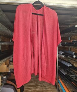 Blood Red Breathable Open Front Shirt Size Large