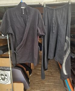Black Wrap Shirt (pants already sold) size Medium