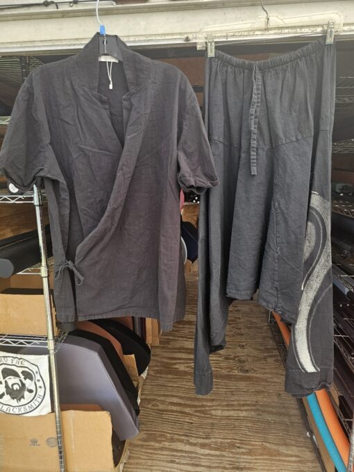 Black Wrap Shirt (pants already sold) size Medium