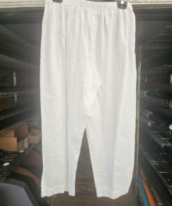 White Linen Pants Size Small-Medium