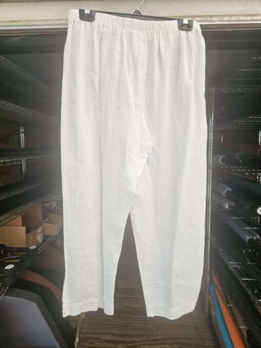 White Linen Pants Size Small-Medium