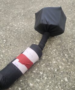 Kodite Flail head with a taped on message from the monster who crafted it.