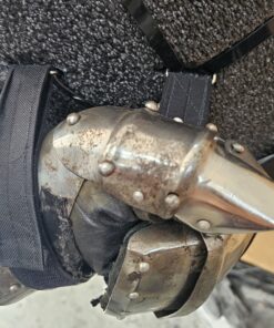 Small Knuckler (12″) - Buhurt Soft Kit - shown with gauntlet glove