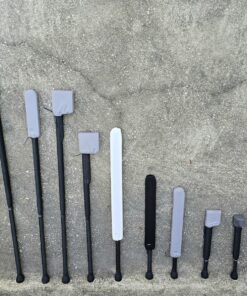 Buhurt Soft Kit Foam Weapons Size Comparison - Tall View