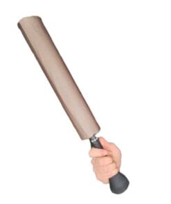 Cheap Kids Bat - Held in a hand with a white background