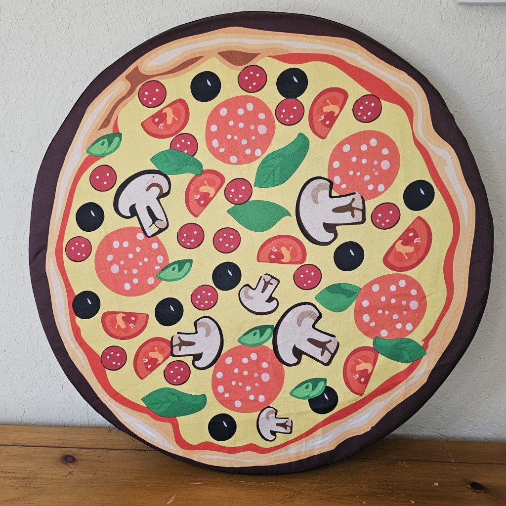 Cowabunga Pizza Printed Cover on 23" Foam Shield