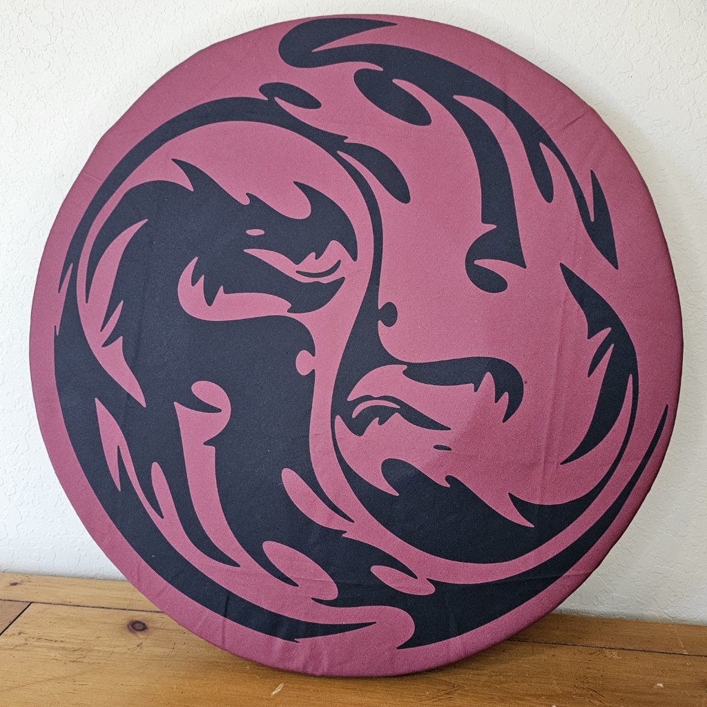 Dueling Dragons 23" Printed Shield