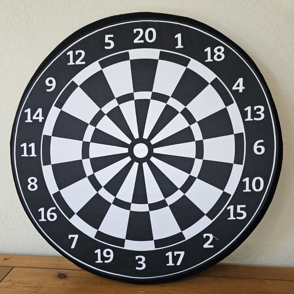 Moving Target Printed Cover on 23" Foam Shield