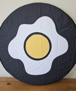 Over Easy Egg Printed Cover on 23" Foam Shield