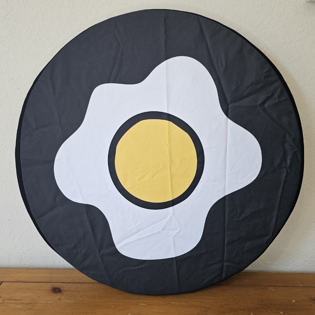 Over Easy Egg Printed Cover on 23" Foam Shield