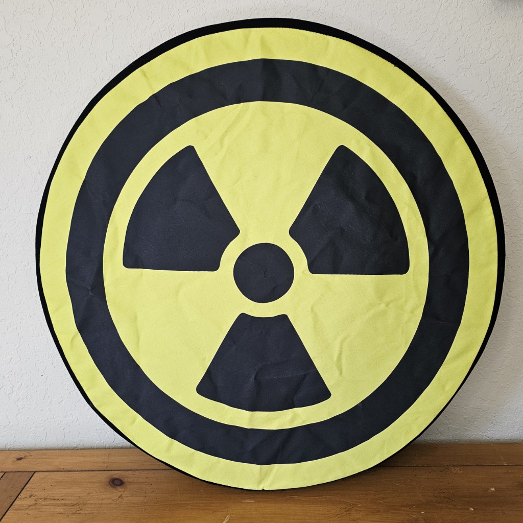 The Rad Ward Radiation Printed Cover on 23" Foam Shield
