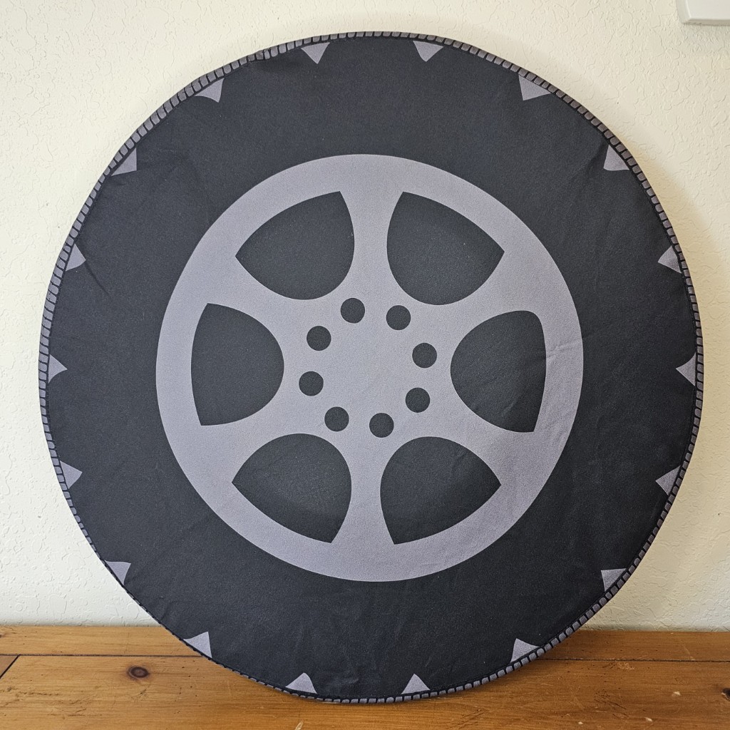 I came I saw I blocked it Saw Blade Printed Cover on 23" Foam Shield